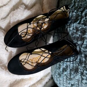 Sam Edelman Ballet Flats, Black, Size 8.5